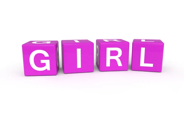 Кубы девочек — стоковое фото