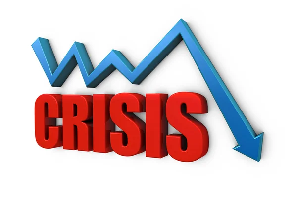 World financial crisis — Stock Photo, Image