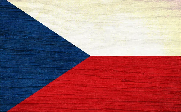 Flag of tchek republic — Stok fotoğraf