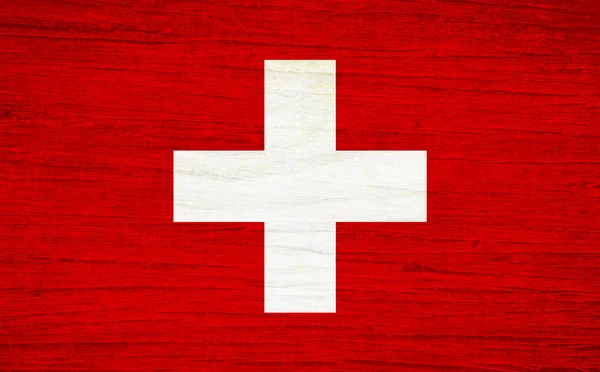 Schweiz flagga — Stockfoto