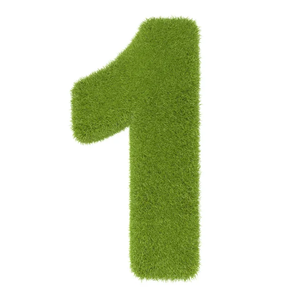 Grass number — Stock Photo, Image