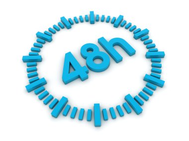 48h delivery clipart