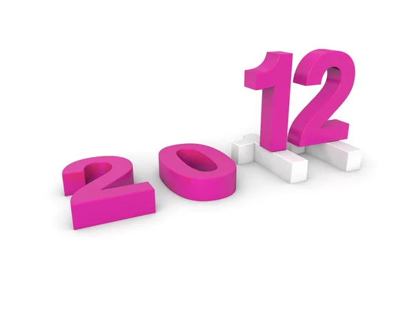 Новий рік 2012 3d рендеринг — стокове фото