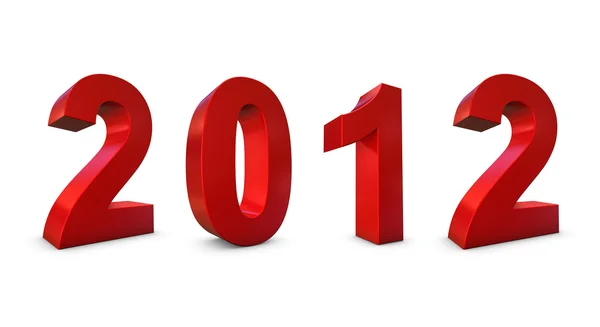 Nuevo año 2012 3d render —  Fotos de Stock
