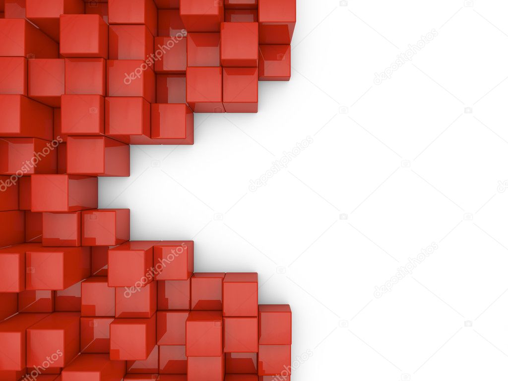 Cubes abstract background