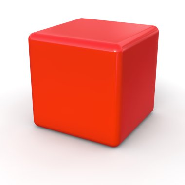 Cube 3d render illustration clipart