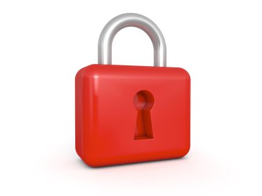 Red Lock clipart