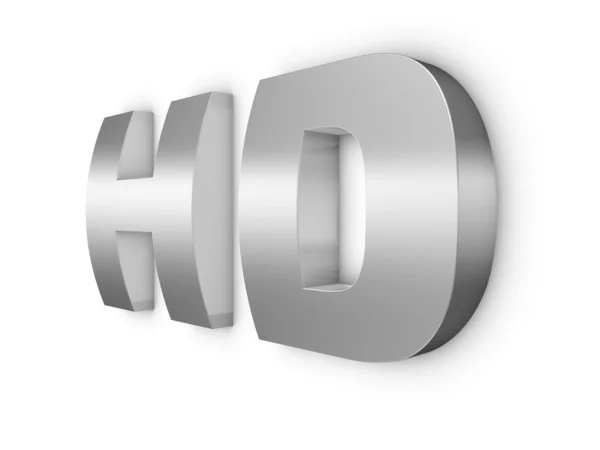 HD metalen woord — Stockfoto