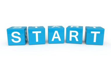 Start cubes clipart