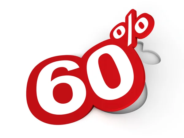 Percent sticker — Stock Photo, Image