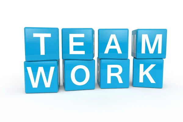 Team Work cubes — Stock Photo, Image