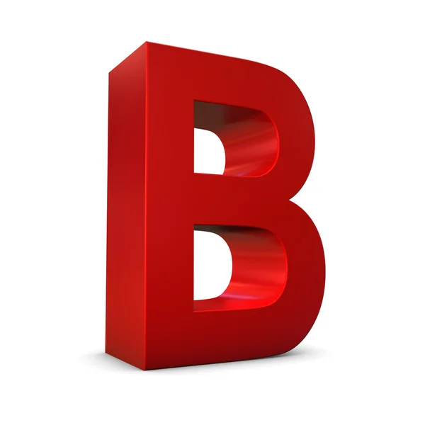 Czerwone litery 3d — Zdjęcie stockowe
