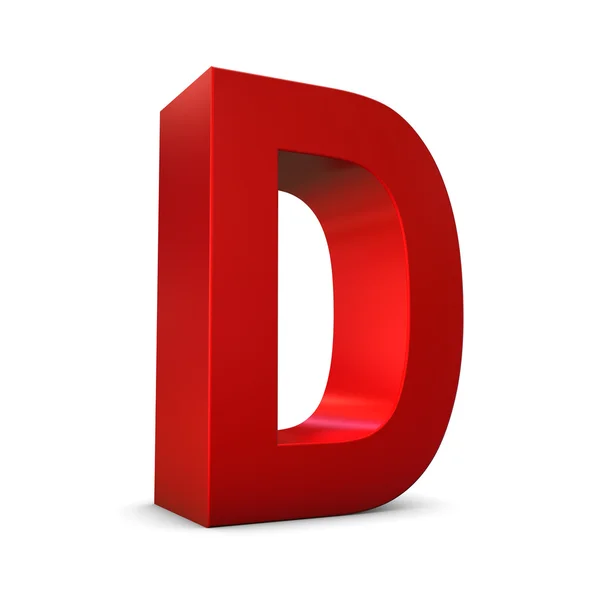 Lettera rossa 3D — Foto Stock