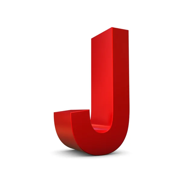 Czerwone litery 3d — Zdjęcie stockowe