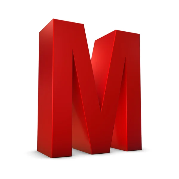 Красная буква 3D — стоковое фото