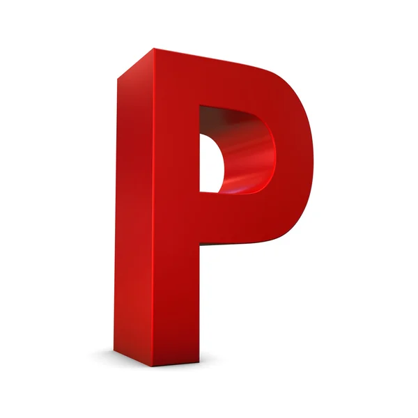 Красная буква 3D — стоковое фото