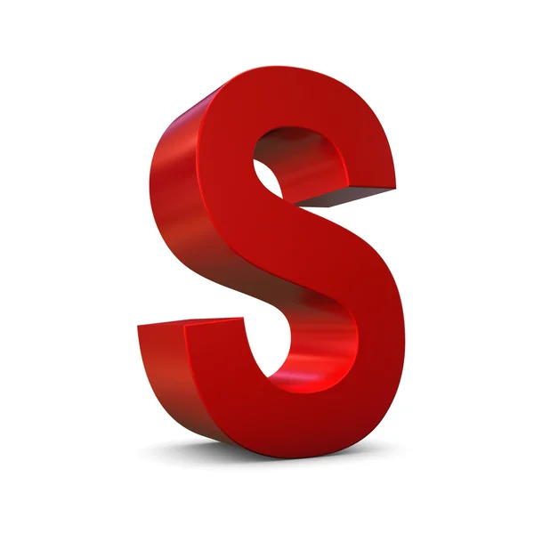 Red letter 3D — Stock Photo, Image