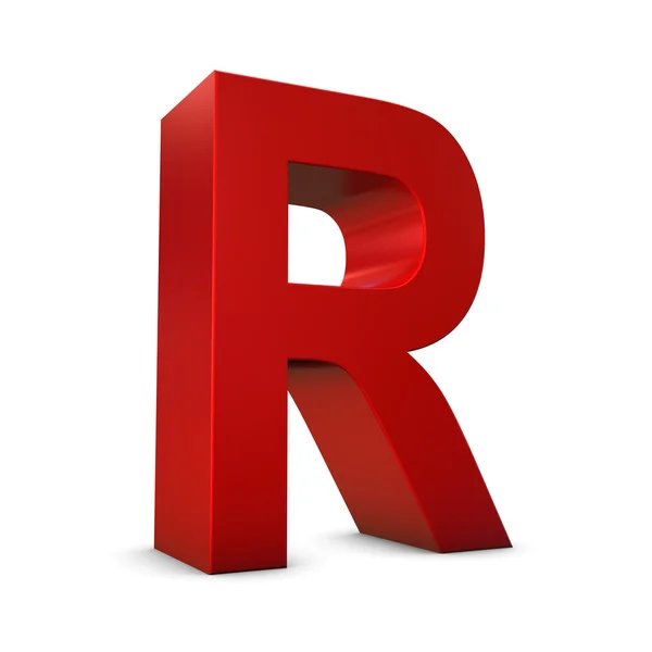 Carta vermelha 3D Fotografia De Stock
