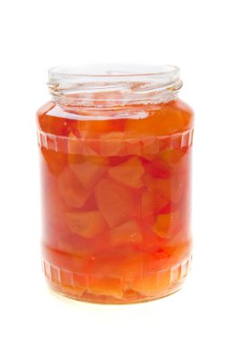 Jar with Quinces Jam Delicacy - Homemade! clipart