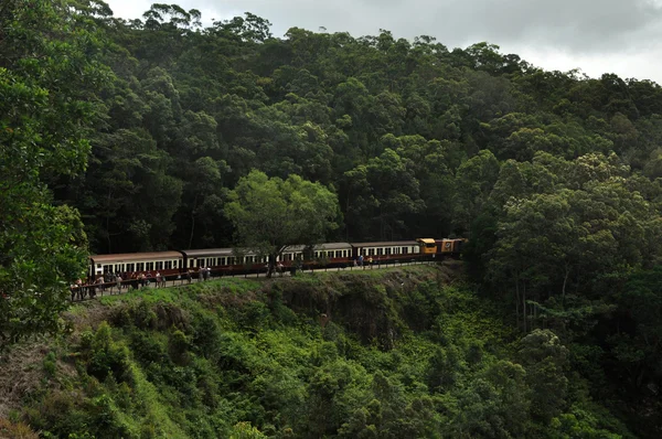 stock image Train on railway