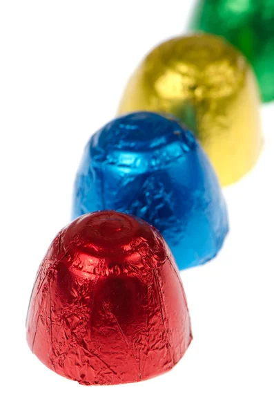 Chocolates coloridos — Fotografia de Stock