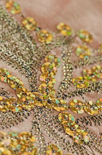 Textura de tecido com lantejoulas — Fotografia de Stock