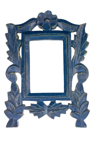 Empty Blue Picture Frame — Stock Photo, Image