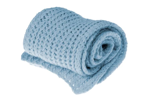 Warme sjaal in blauw — Stockfoto