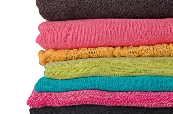 Montón de bufandas de colores —  Fotos de Stock
