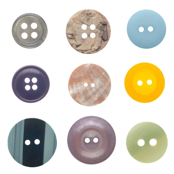 Conjunto de botões de costura — Fotografia de Stock