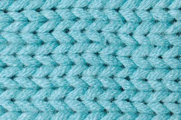 蓝色针织的羊毛 — 图库照片