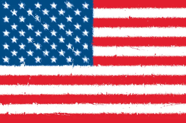 Гранж с флагом США — стоковое фото