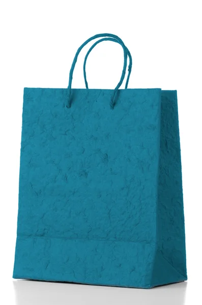 Blue paper bag — Stock Photo, Image