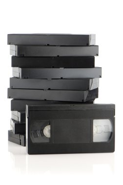 Pile of videotapes clipart