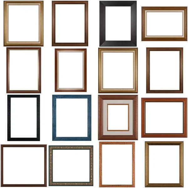 Set of wooden frames — Stock Photo, Image