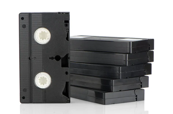 Mucchio di videocassette — Foto Stock