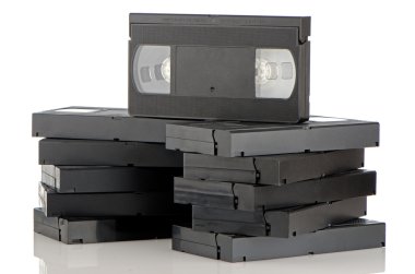 Pile of videotapes clipart