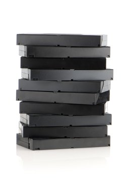 Pile of videotapes clipart