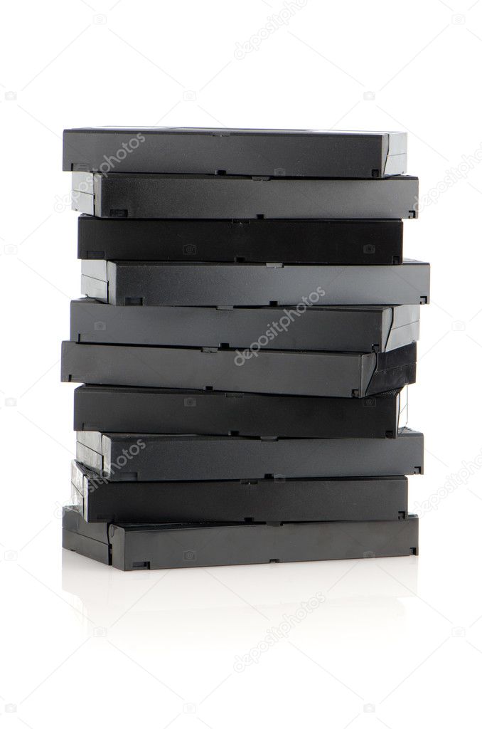 Pile of videotapes