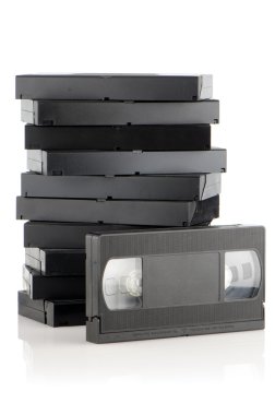 Pile of videotapes clipart