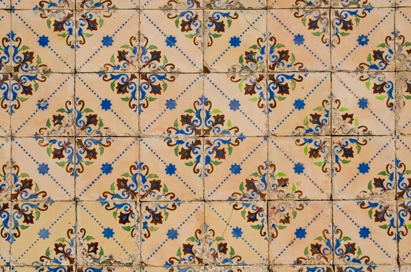 Tradiční portugalské glazovaných dlaždic — Stock fotografie
