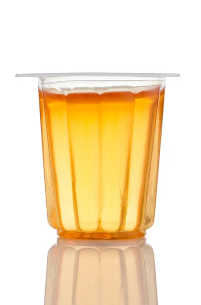 Orange gelatin cup — Stock Photo, Image