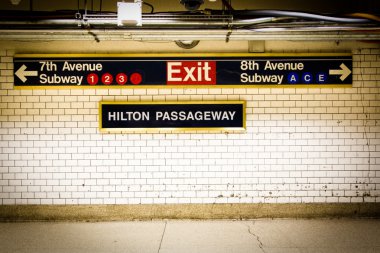 Penn Station Subway NYC clipart