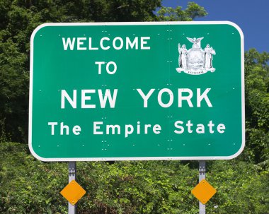 NY State Welcome Sign clipart