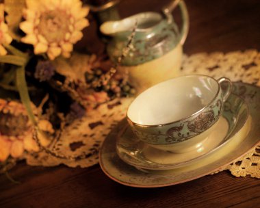 China Tea Set clipart