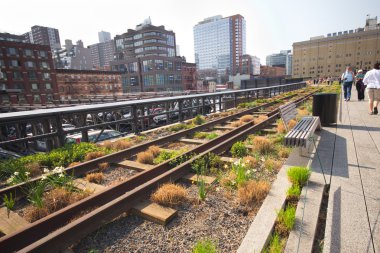 NYC's High Line Park clipart