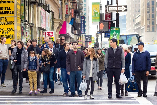 Peatones de Nueva York — Foto de Stock
