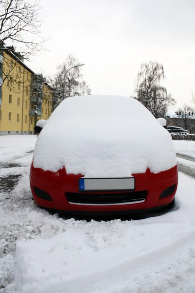 Auto v zimě — Stock fotografie