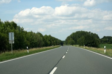 Natural area in the road clipart