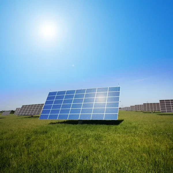 Field area for solar installations — Stock Photo, Image